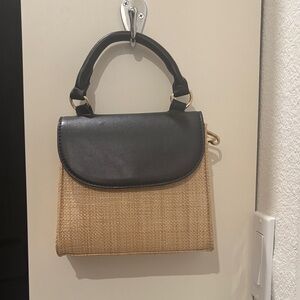 Chic Black and Tan Women's Shoulder Bag